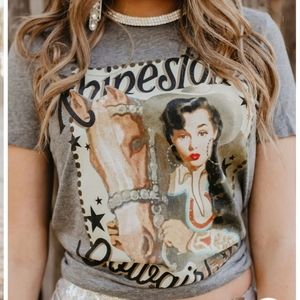 Rodeo Quincy Rhinestone Cowgirl Tee